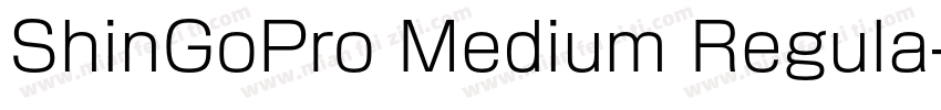 ShinGoPro Medium Regula字体转换